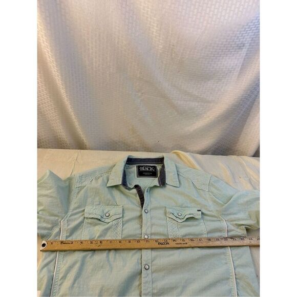 Blue Black Buckle ss western shirt men’s xl rn#75720 snap buttons standard fit - Picture 10 of 12